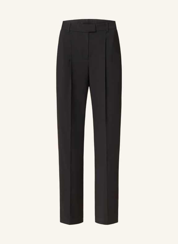 BOSS Wide leg trousers TRAVERSE BLACK