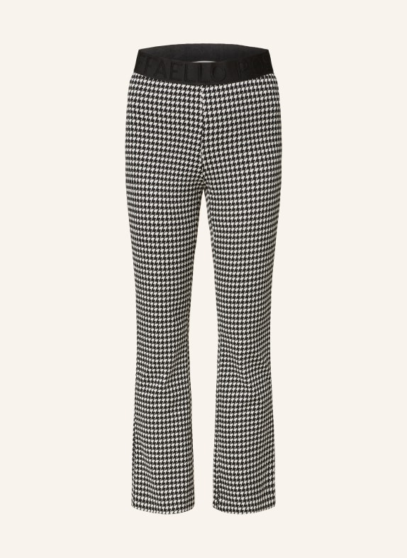 RAFFAELLO ROSSI Trousers MAC BLACK/ ECRU