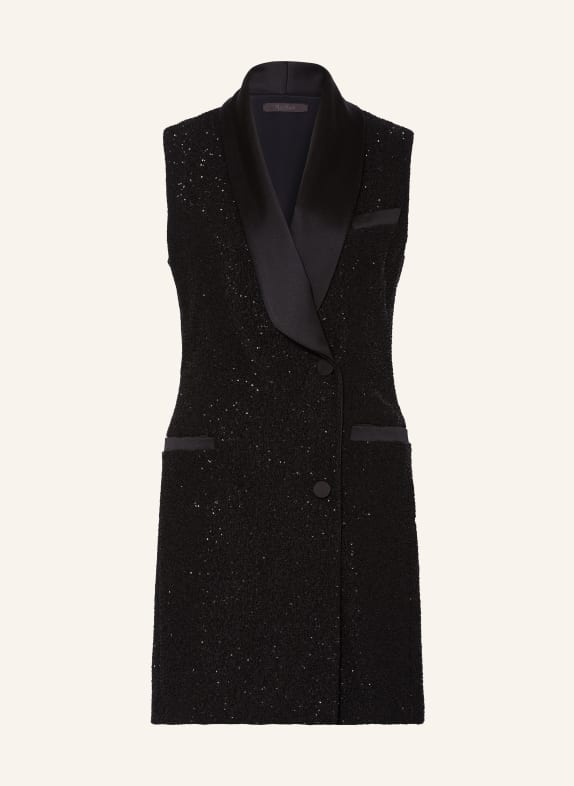 Max Mara Cocktail dress EIFFEL with sequins BLACK