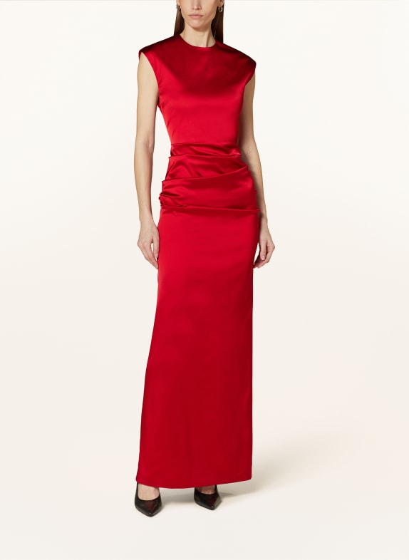 Max Mara Abendkleid REA aus Satin ROT