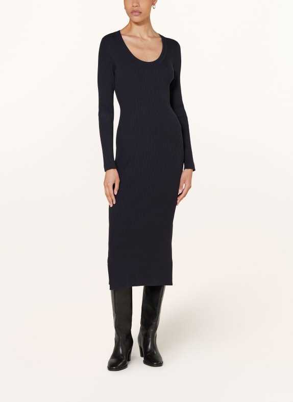 BOSS Knit dress FARGHERITA DARK BLUE