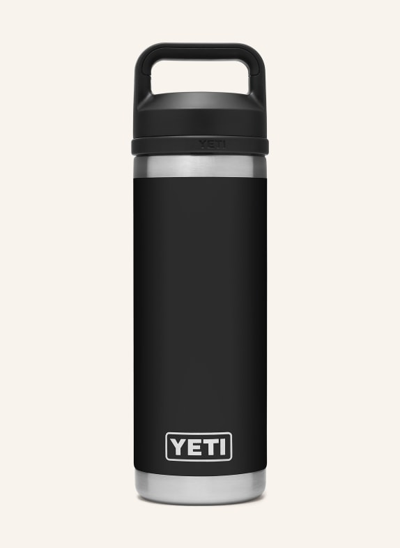 YETI Insulated bottle RAMBLER® BLACK/ SILVER