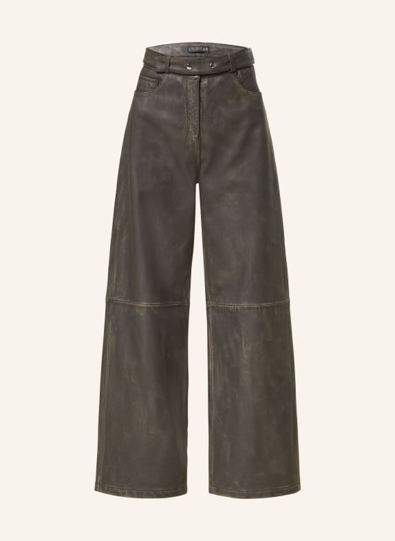 STUDIO AR Lederhose KAIA DUNKELGRAU