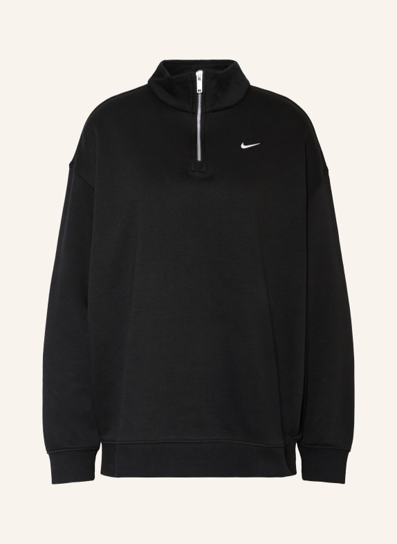 Nike Oversized half-zip sweater SPORTSWEAR BLACK/ WHITE