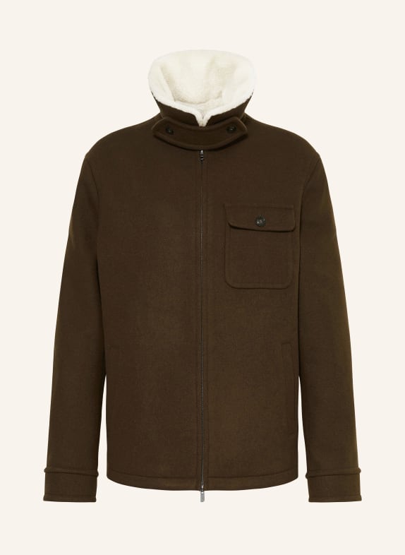 WOOLRICH Jacke MELTON DUNKELBRAUN