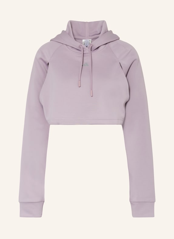 adidas Cropped hoodie HIIT AEROREADY with cut-outs ROSE