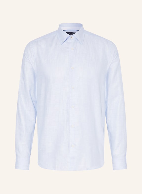 TED BAKER Shirt ROMEOS regular fit with linen LIGHT BLUE