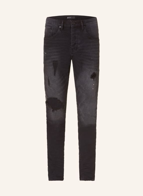 PURPLE BRAND Destroyed Jeans P002 Slim Fit SCHWARZ