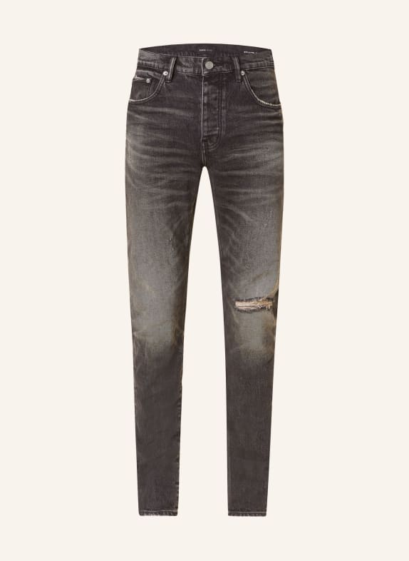 PURPLE BRAND Destroyed jeans P001 skinny fit BLACK