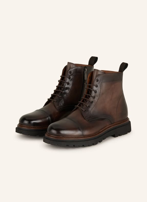 PAUL Lace-up boots DARK BROWN