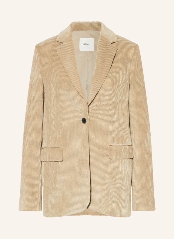 s.Oliver BLACK LABEL Blazer en velours côtelé BEIGE