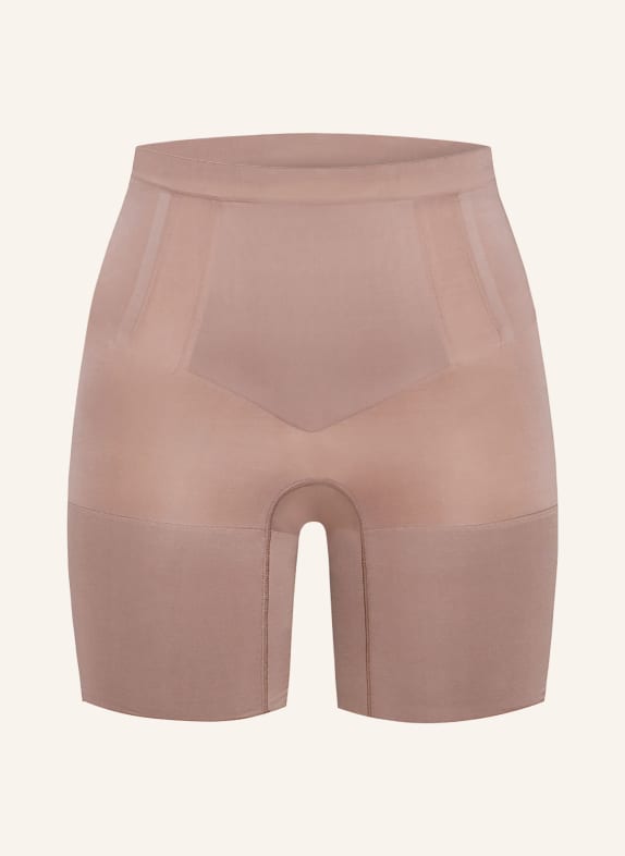 SPANX Shaping shorts ONCORE HIGH-WAISTED MID-THIGH with push-up effect LIGHT BROWN