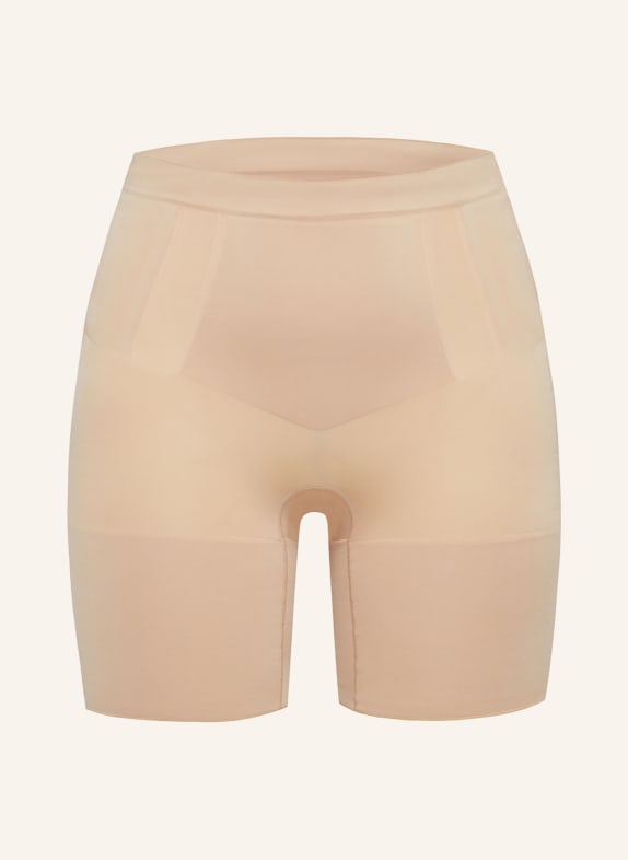 SPANX Tvarující kalhotky ONCORE HIGH-WAISTED MID-THIGH s nohavičkou a push-up efektem NUDE