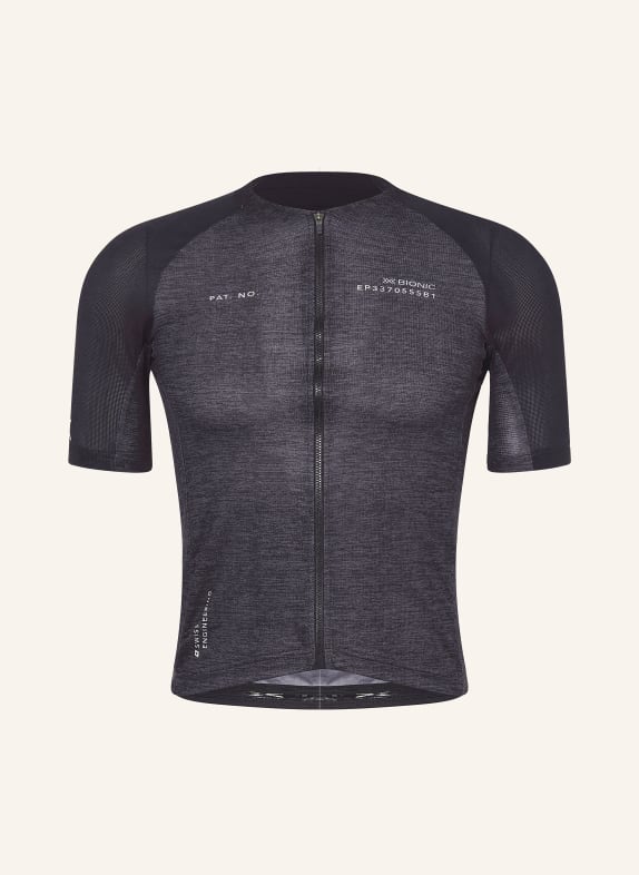 X-BIONIC Cycling jersey COREFUSION ENDURANCE with merino wool BLACK/ DARK GRAY
