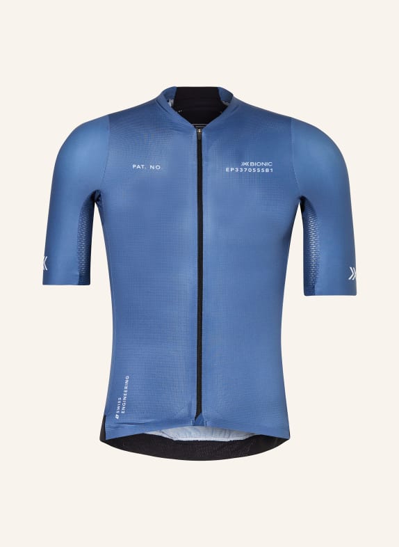 X-BIONIC Cycling jersey COREFUSION AERO BLUE GRAY/ BLACK