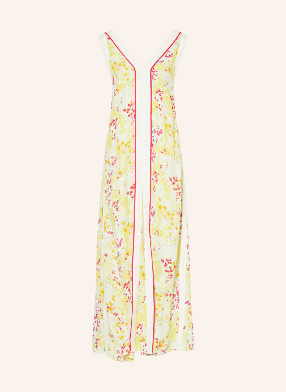 REISS Dress ELIZA with cut-out YELLOW/ RED/ LIGHT BLUE