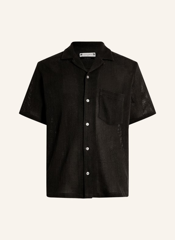 ALLSAINTS Knit shirt SORTIE relaxed fit BLACK