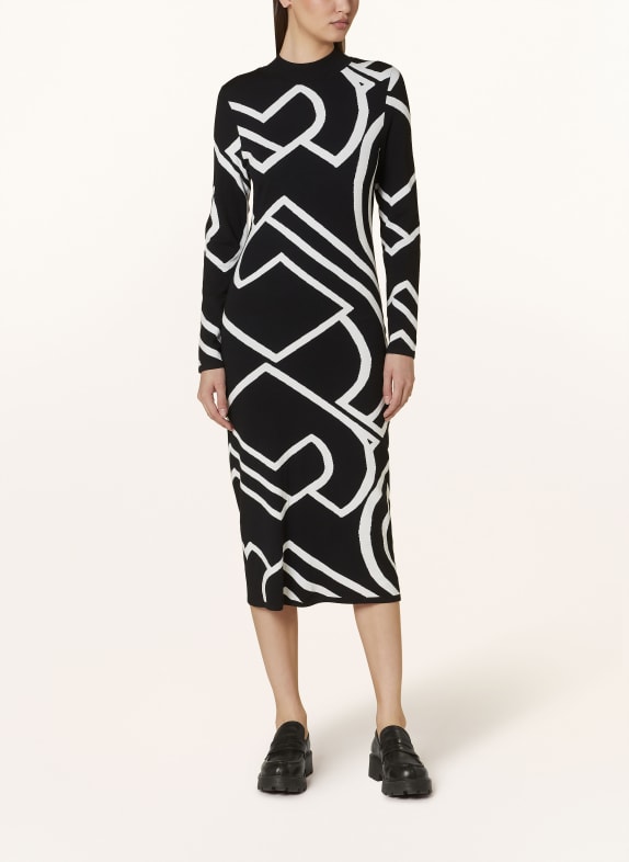 comma Sukienki koszulowe WEEKEND Max Mara CZARNY/ BIAŁY