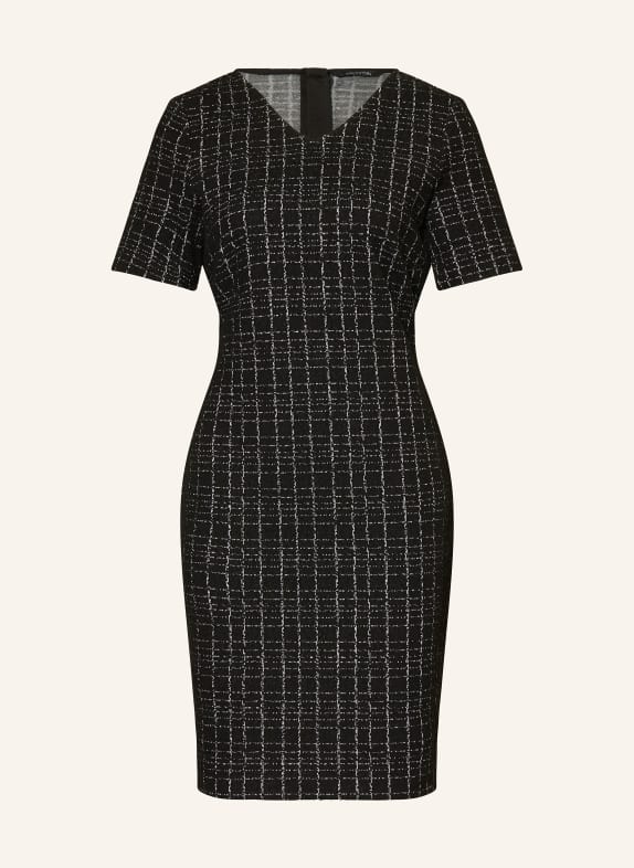comma Bouclé-Kleid SCHWARZ/ GRAU
