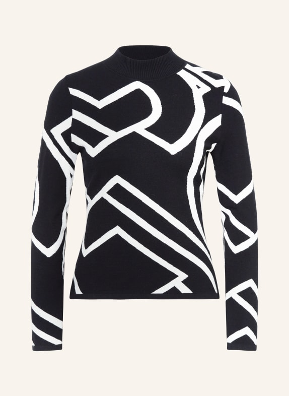 comma Pullover SCHWARZ/ WEISS