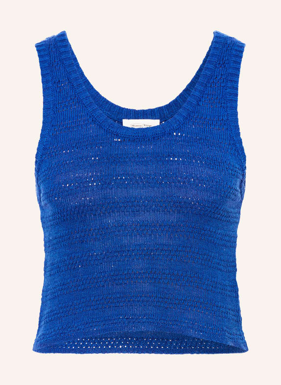 American Vintage Cropped knit top NYAMA BLUE