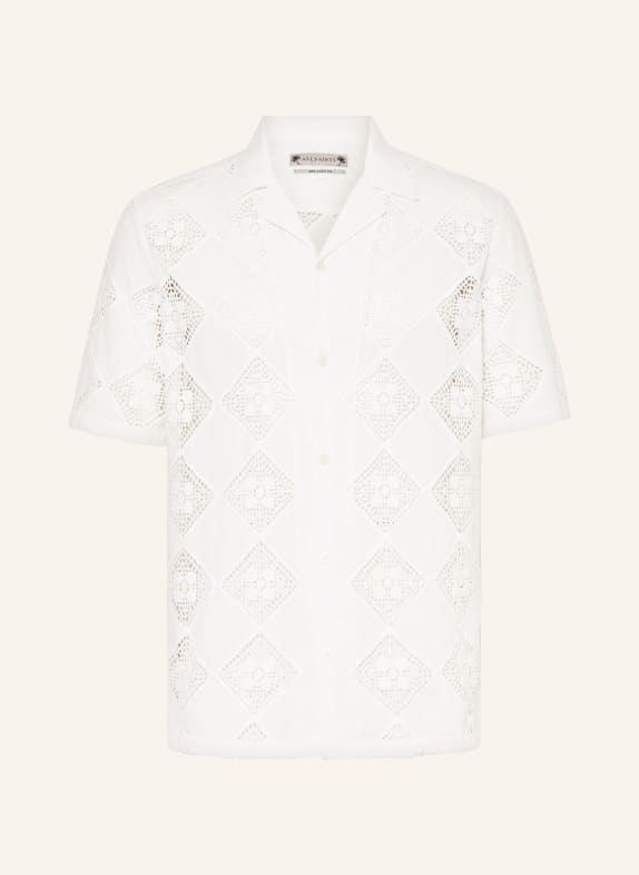 ALLSAINTS Resort shirt VISTA relaxed fit with lace ECRU