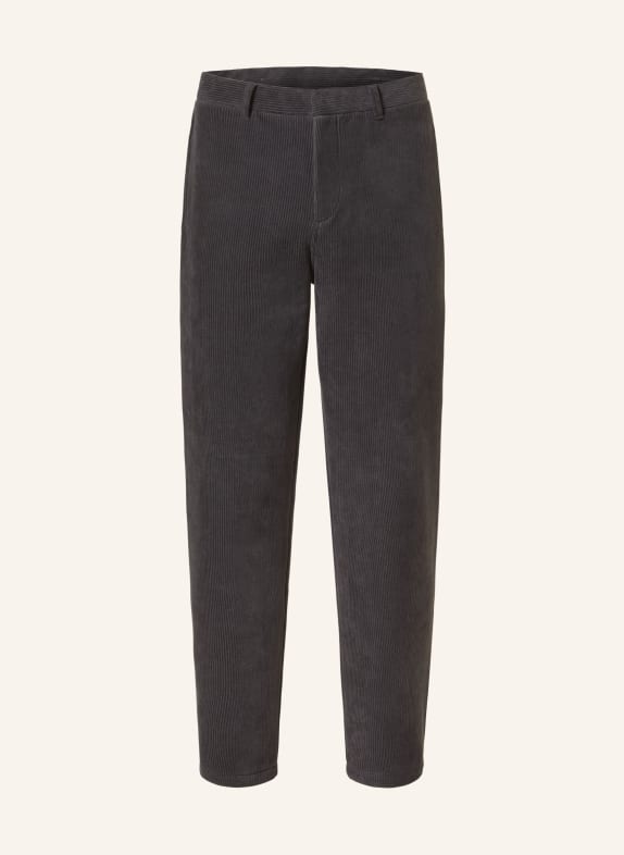 EMPORIO ARMANI Corduroy trousers regular fit DARK GRAY