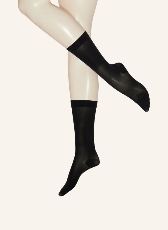 ITEM m6 Fine knee high stockings TRANSLUCENT 20 CONSCIOUS 301 Black