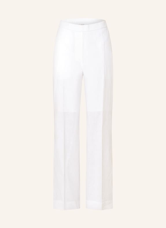COS Linen trousers WHITE