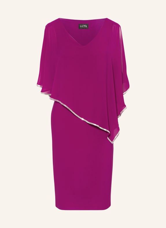 Joseph Ribkoff SIGNATURE Cocktailkleid mit Schmucksteinen FUCHSIA