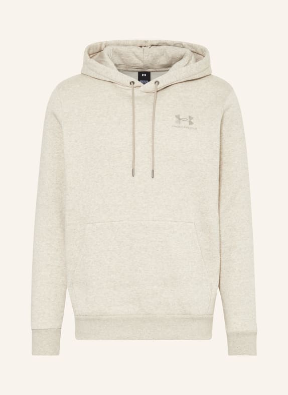 UNDER ARMOUR Fleece hoodie ESSENTIAL TAUPE