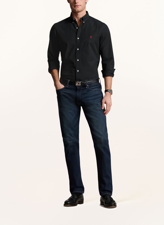 POLO RALPH LAUREN Overhemd Slim Fit ZWART