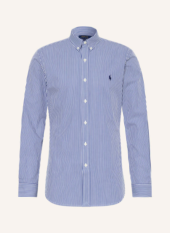 POLO RALPH LAUREN Shirt slim fit BLUE/ WHITE