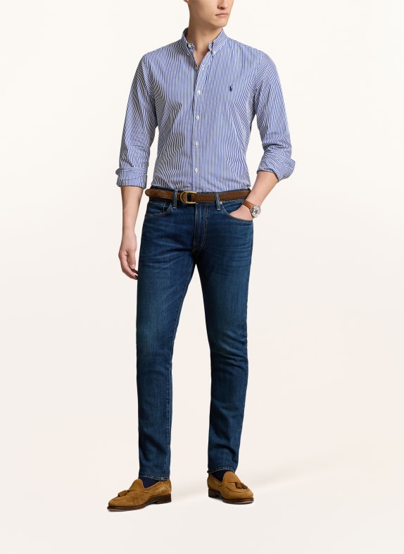 POLO RALPH LAUREN Overhemd Slim Fit BLAUW / WIT