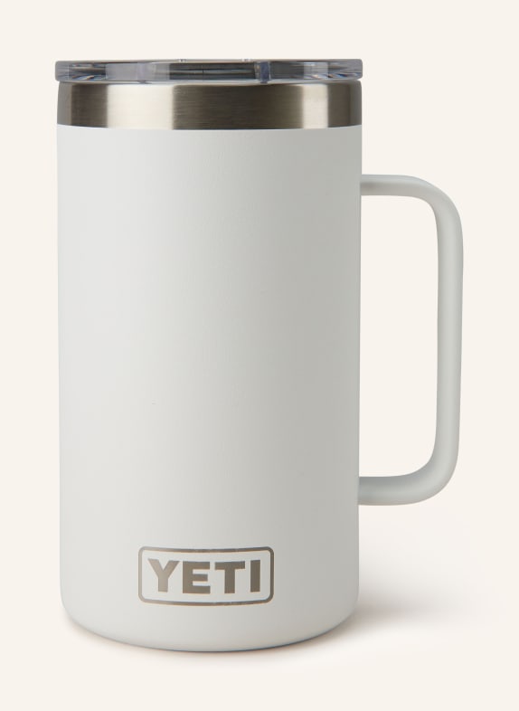 YETI Thermos mug RAMBLER® WHITE/ SILVER