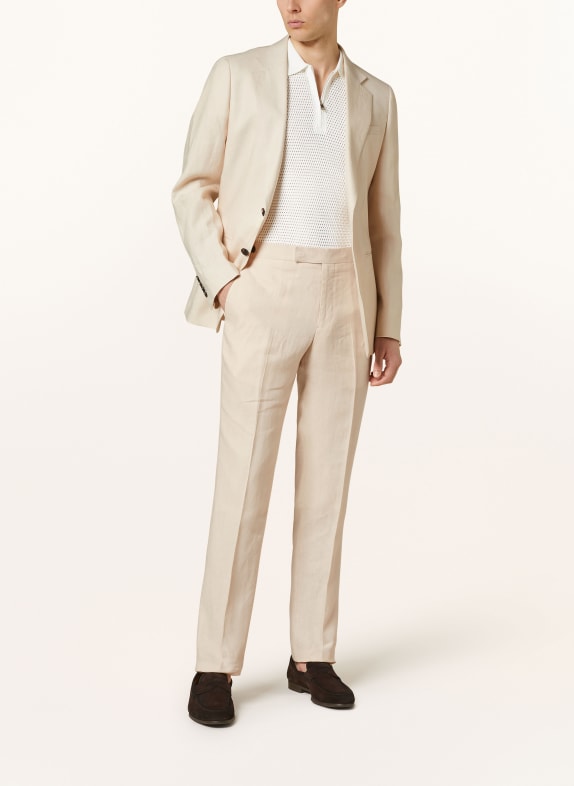 REISS Anzughose KIN Slim Fit aus Leinen 04 STONE