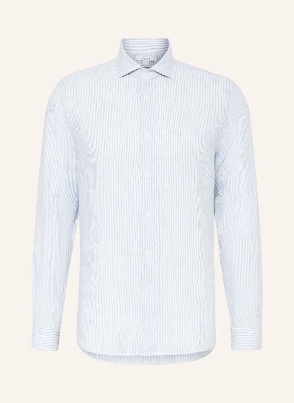 REISS Linen shirt RUBAN Regular Fit WHITE/ LIGHT BLUE