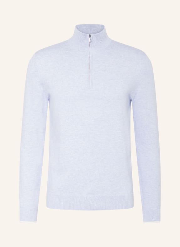 REISS Half-zip sweater SWINLEY LIGHT BLUE