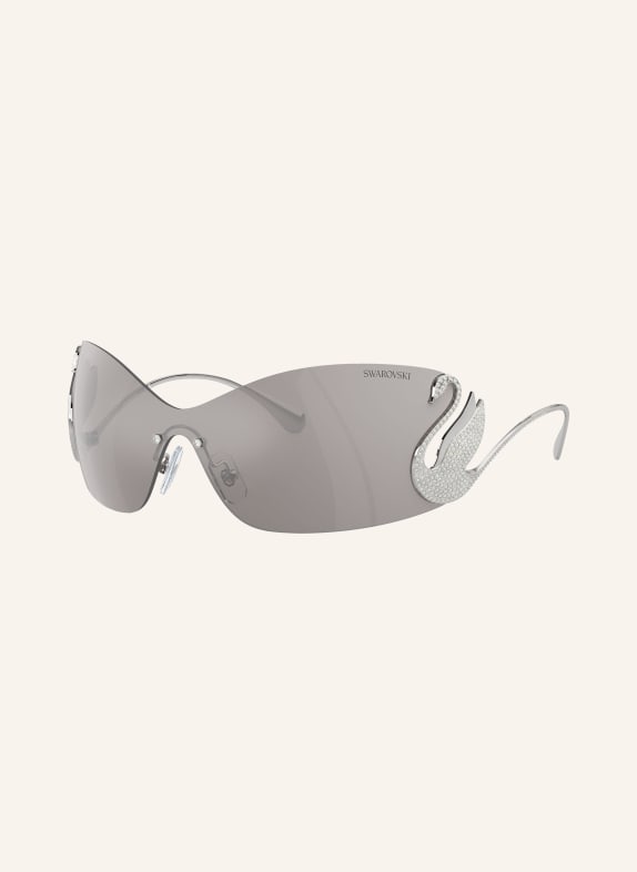 SWAROVSKI Sluneční brýle SK7020 s ozdobnými kamínky 40016G - STŘÍBRNÁ/ ŠEDÁ ZRCADLOVÉ PROVEDENÍ