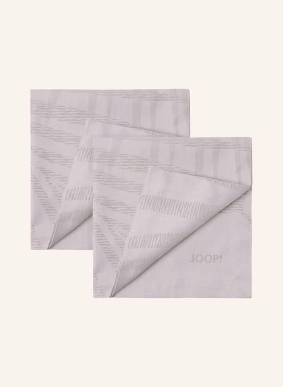 JOOP! Set of 2 napkins J!LEAF CREAM/ BEIGE