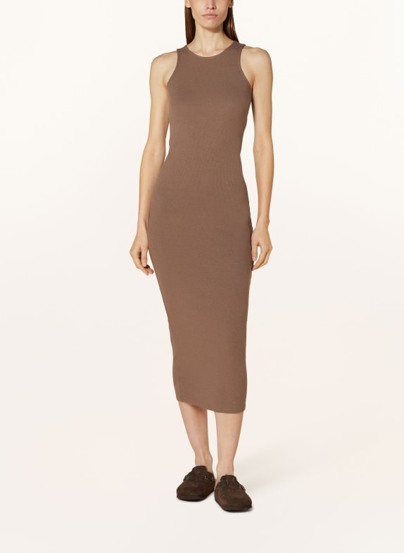 by Aylin Koenig Jersey dress LIBBY with cut-out BROWN