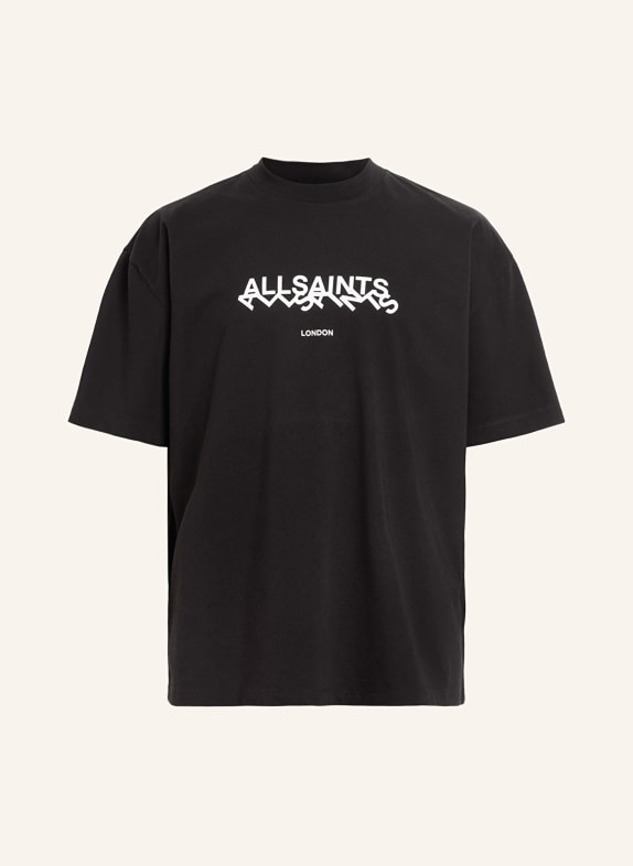 ALLSAINTS T-shirt SLANTED CZARNY