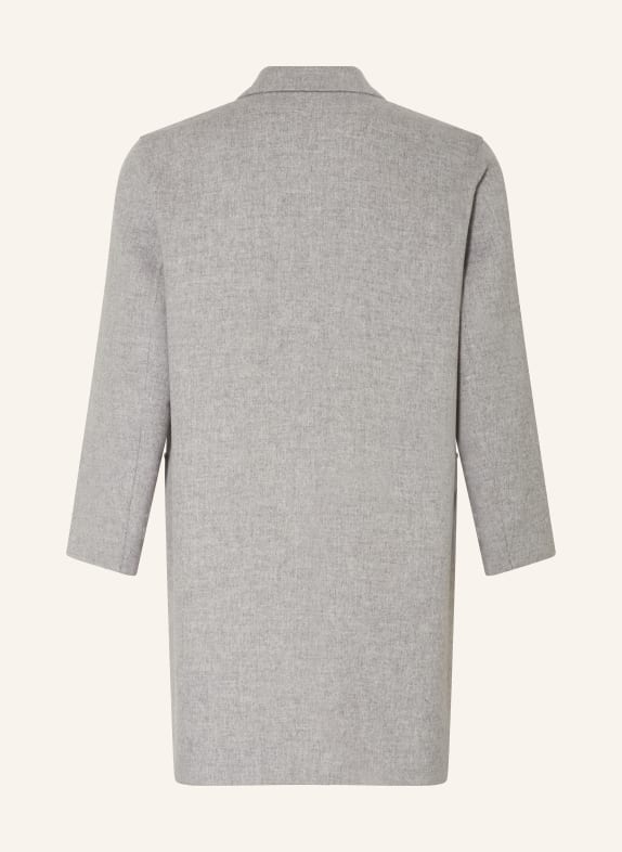 MARINA RINALDI SPORT Wool coat LIGHT GRAY