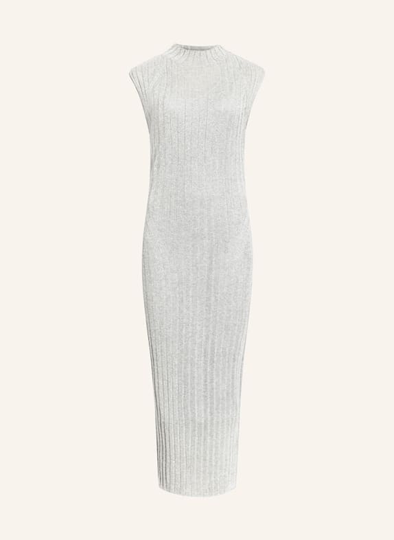 ALLSAINTS Knit dress PATRICE with glitter thread SILVER