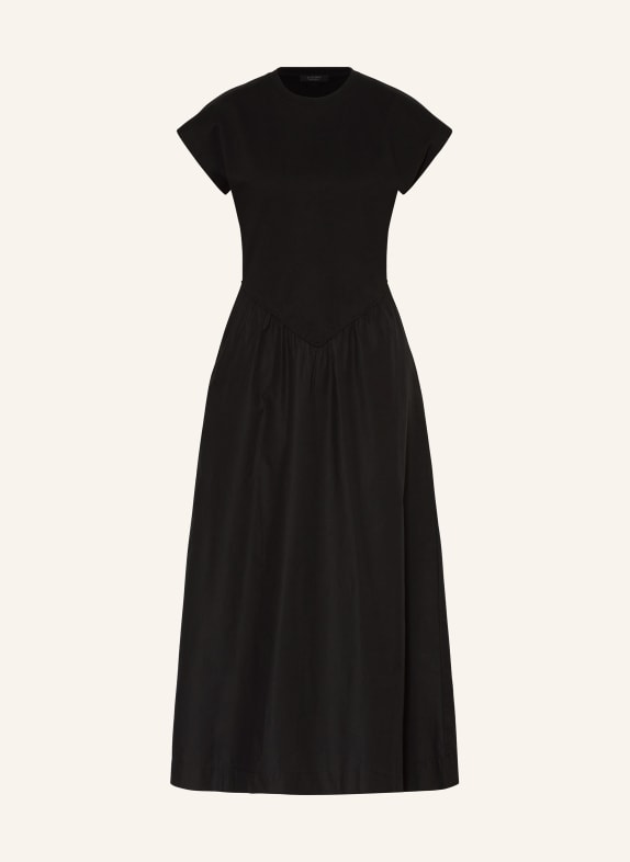 ALLSAINTS Sheath dress FRANKIE in a blend of materials BLACK