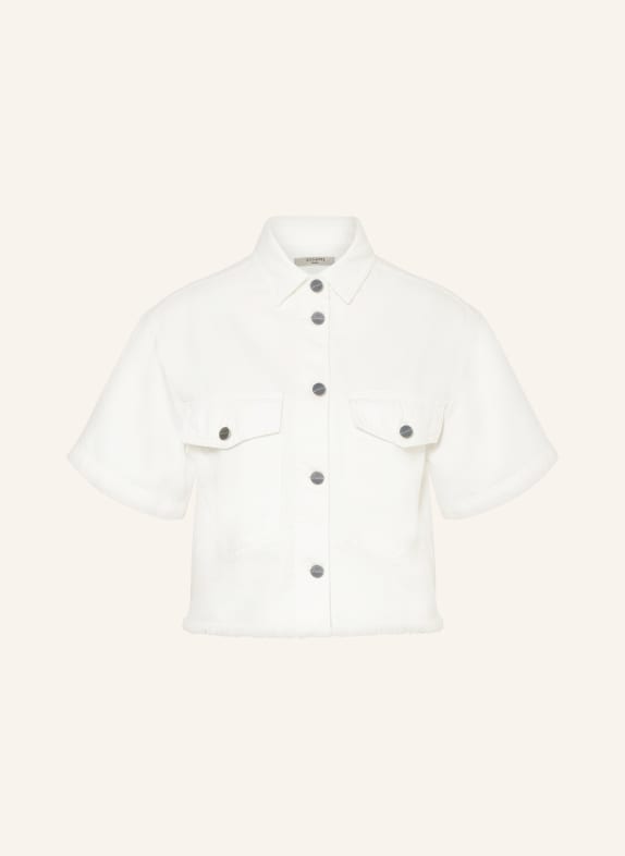 ALLSAINTS Cropped denim blouse TOVE WHITE