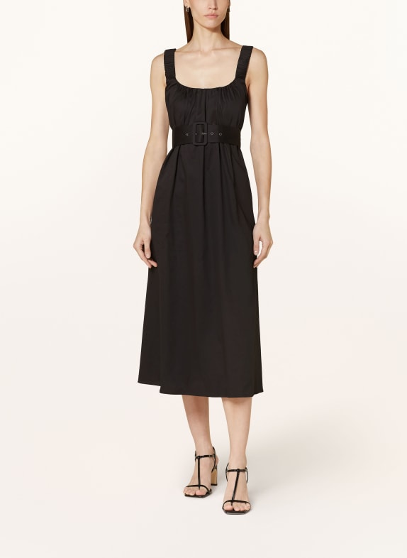 REISS Dress LIZA with cut-out BLACK