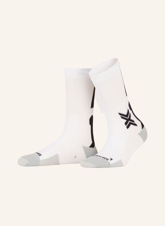 X-SOCKS Cycling socks BIKE PERFORM CREW W003 ARCTIC WHITE/OPAL BLACK