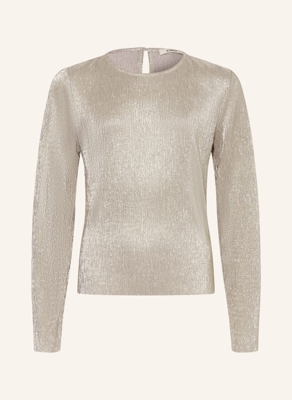 GARCIA Longsleeve mit Glitzergarn SILBER