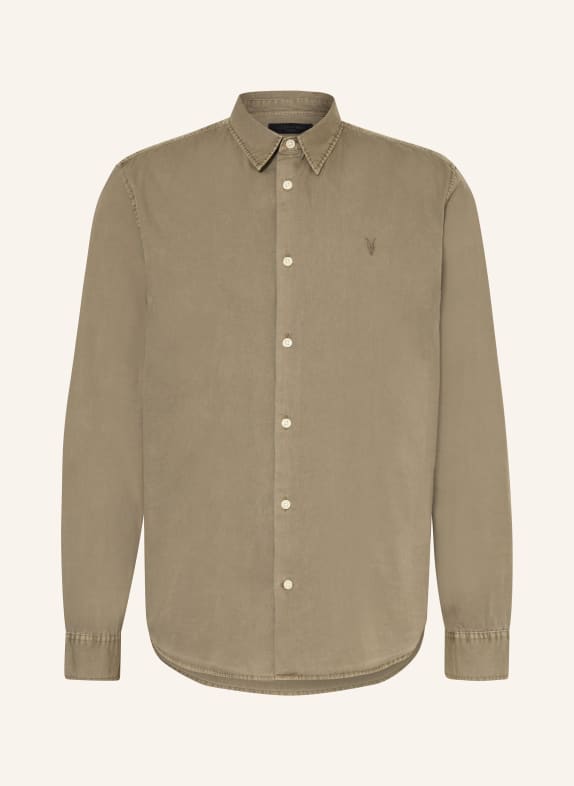 ALLSAINTS Shirt TAHOE relaxed fit BROWN